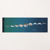 新しいリバーシブルの日没の空および月段階 ヨガマット (正面(横))