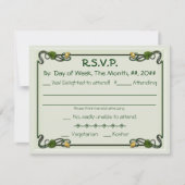 新しいリリー(招待状返信カード) 出欠カード (正面)