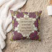 新しいリーフ装飾用クッションを裏返す クッション (ブランケット)