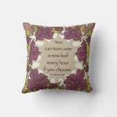 新しいリーフ装飾用クッションを裏返す クッション (裏面)