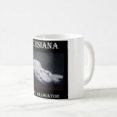 新しいルイジアナの白いわに コーヒーマグカップ (正面右)
