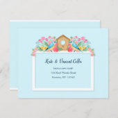 新しいルストの引っ越しのお知らせ 案内状 (正面/裏面)