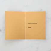 新しいルックハロウィーン折り畳みグリーティングカード カード (内部)