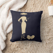 新しいルックヴィンテージ1950年代のファッション クッション (ブランケット)