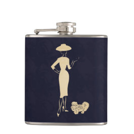 新しいルックヴィンテージ1950年代のファッション フラスク