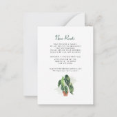 新しいルーツのアドレス変更の発表 ノートカード (裏面)