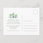 新しいルーツを植え付け新しいアドレスを移動 案内ポストカード (裏面)