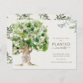 新しいルーツオークの木の移動のお知らせ 招待状 (正面/裏面)