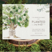 新しいルーツオークの木の移動のお知らせ 案内ポストカード