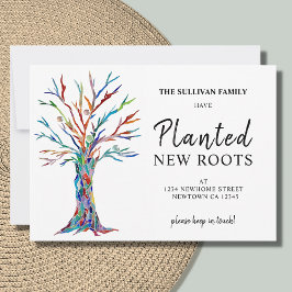 新しいルーツツリーの移動告知 案内状