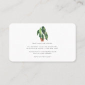 新しいルーツ引っ越しましたシックな動きの発表 名刺 (裏面)