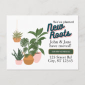 新しいルーツ – 引っ越しましたはがき ポストカード (正面)