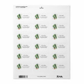 新しいルートの引越しアナウンスのアドレス ラベル (フルシート)