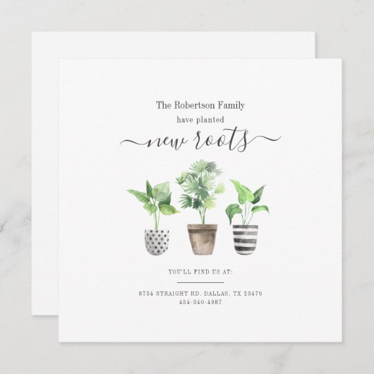 新しいルートへの新しいアドレスの移行のお知らせ (正面/裏面)