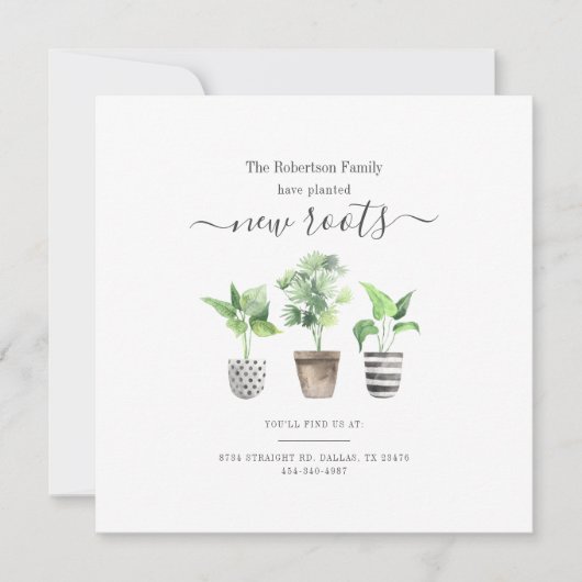 新しいルートへの新しいアドレスの移行のお知らせ (正面)