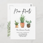 新しいルート新しいアドレス引っ越しました新しいホーム ポストカード (正面/裏面)