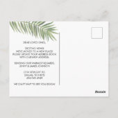 新しいルート新しいアドレス引っ越しました新しいホーム ポストカード (裏面)