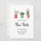 新しいルートI引っ越しました移動告知カード 案内状 (正面)