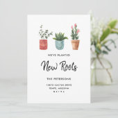 新しいルートI引っ越しました移動告知カード 案内状 (スタンド正面)