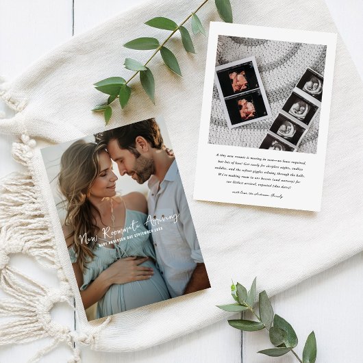 新しいルームメイト到着 | 写真妊娠 案内状