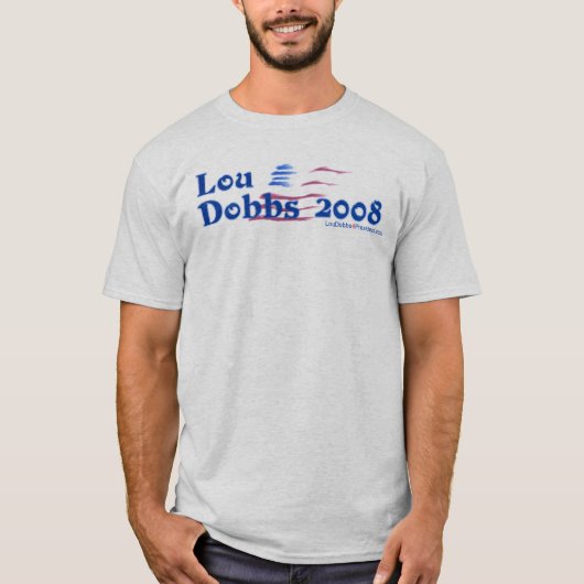 新しいルーDobbs 2008年 Tシャツ (正面)