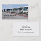 新しいレクリエーション車の列 名刺 (正面/裏面)