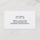 新しいレクリエーション車の列 名刺 (裏面)