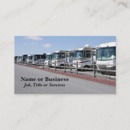 新しいレクリエーション車の列 名刺