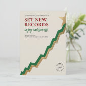 新しいレコードのグラフクリエイティブのクリスマス企業の シーズンカード (スタンド正面)