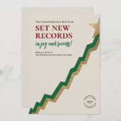 新しいレコードのグラフクリエイティブのクリスマス企業の シーズンカード (正面/裏面)