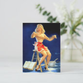 新しいレシピのピンアップ ポストカード (スタンド正面)