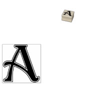 新しいレターAモノグラム ラバースタンプ (押印)
