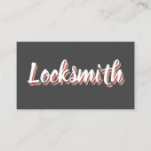 新しいレトロな錠前 名刺 (正面)