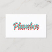 新しいレトロ配管工 名刺 (正面)