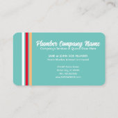 新しいレトロ配管工 名刺 (裏面)