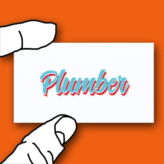 新しいレトロ配管工 名刺