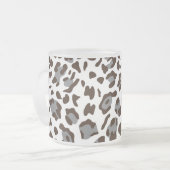 新しいレパード柄7 フロストグラスマグカップ (正面左)