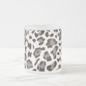 新しいレパード柄7 フロストグラスマグカップ (中央)
