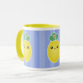 新しいレモンかわいいのマグ マグカップ (正面左)