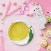 新しいレモン ペーパープレート (パーティー)