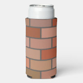 新しいレンガ壁のデザインパターン スリム缶クーラー (Seltzer裏面)