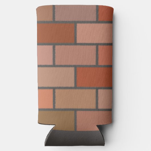 新しいレンガ壁のデザインパターン スリム缶クーラー (裏面)