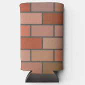 新しいレンガ壁のデザインパターン スリム缶クーラー (正面)