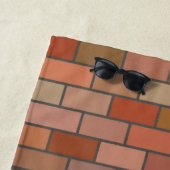 新しいレンガ壁のデザインパターン ビーチタオル (インサイチュ)