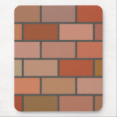 新しいレンガ壁のデザインパターン マウスパッド (正面)
