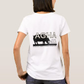 新しいロゴの背部が付いているAGHA Tシャツ (裏面)