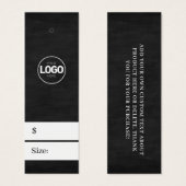新しいロゴシャルボードウェアのサイズ価格つるラベル (正面&裏面)