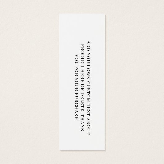 新しいロゴホワイトウェアのサイズ価格つるラベル (裏面)