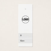 新しいロゴホワイトウェアのサイズ価格つるラベル (正面)