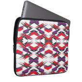 新しいロマンチックシンプルな赤のテクスチャthunder purple pla ラップトップスリーブ (正面右)